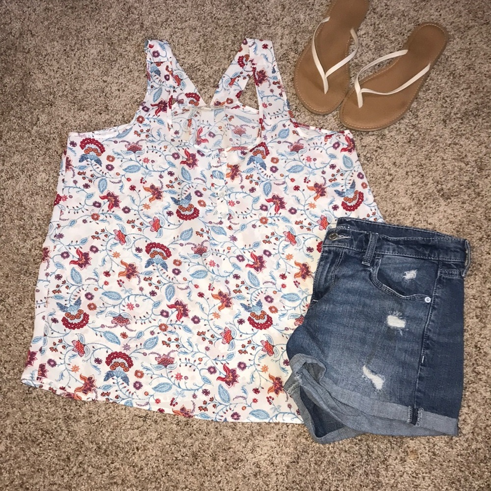 Beautiful Floral Tank Top